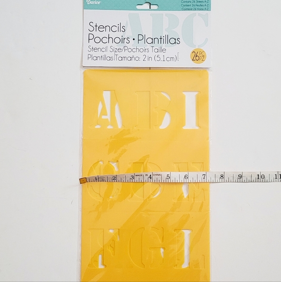 2" Alphabet Stencils - Picture 3 of 6
